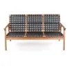SOFA TRACO 3 LUGARES CUERDA NEGRA 155x72x84CM JATOBA - Muebles para el exterior, Uruguay | Vinibel, vista 2 de 3