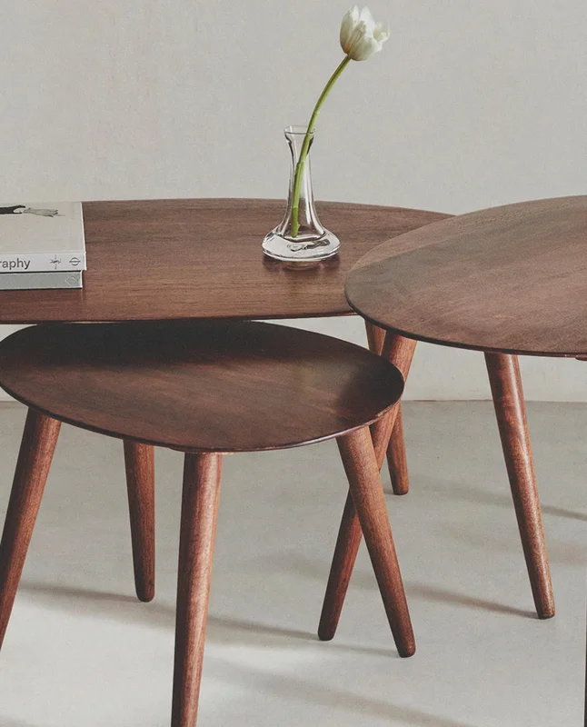 MESA CENTRO MADERA BISELADA en Madera natural - Mesas de living, Uruguay | Zara Home, vista 1 de 1