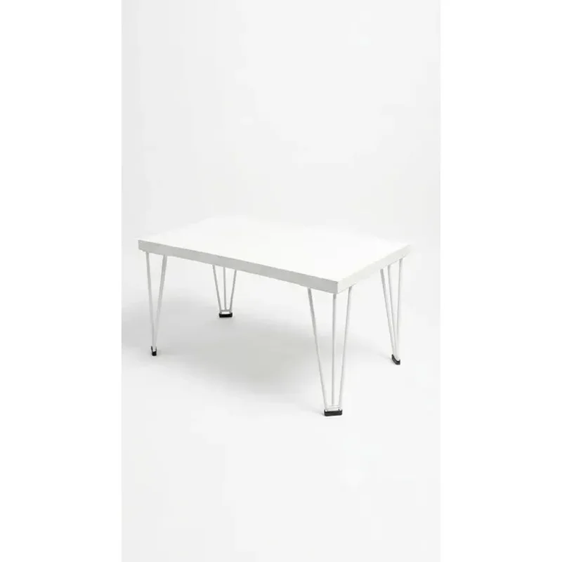 Mesa Ratona blanca con patas de metal - PRODUCTO CON DETALLES en Blanco - Mesas de living, Uruguay | Champagne Home, vista 3