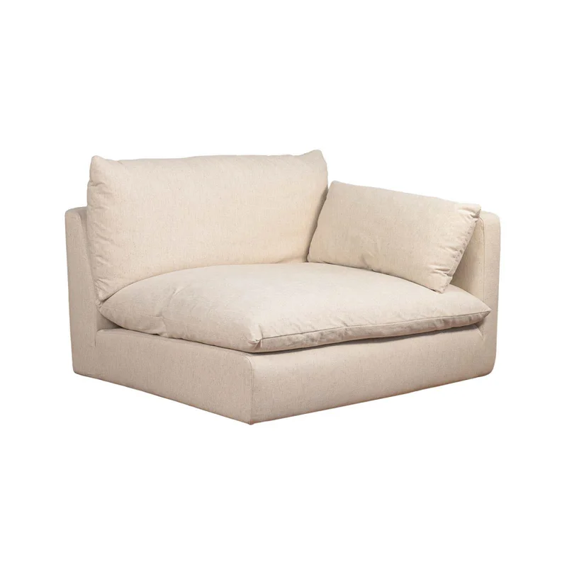 Sofá C/fundas Desmontables 3 Cuerpos Tela Natural-beige La Jola Crudo en Blanco - Sillones y sofás, Uruguay | Divino, vista 6