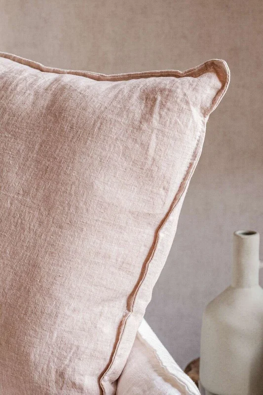 ALMOHADON PAZ - LINO ROSA - 55 X 55 en Rosa - Textiles, Uruguay | La Iberica, vista 3