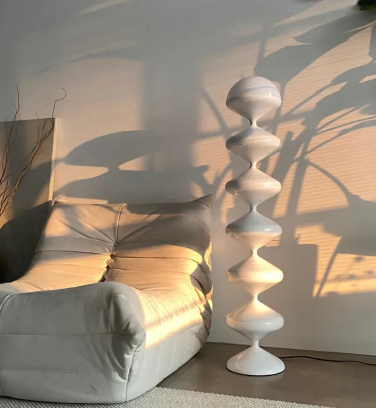 LUMINARIA CARLO WHITE en Blanco - Lámparas de pie, Uruguay | Berlina Store