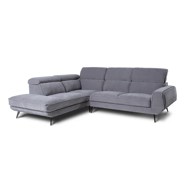 Rinconera Versatile - Tela Microfibra - Chaise Izquierdo - 6686-7 Gris en Gris - Sillones y sofás, Uruguay | NYR, vista 3