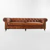 Sofá LIVERPOOL Marrón 2 CUERPOS - Sillones y sofás, Uruguay | Viasono, vista 3 de 3