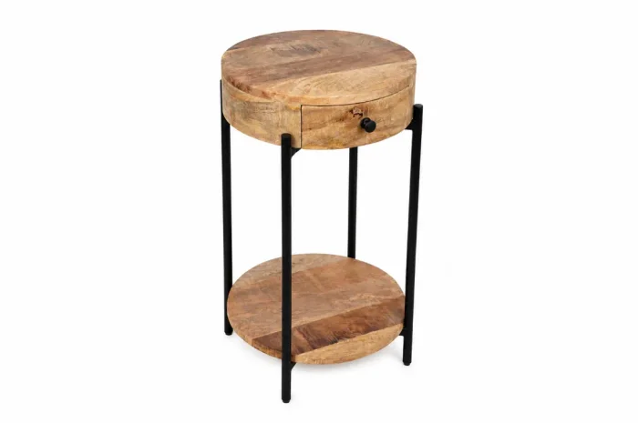 M190 Mesa Auxiliar 40x40x65 en Madera natural - Mesas de living, Uruguay | Victoriana, vista 2