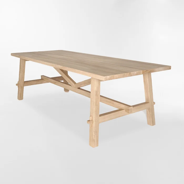 MESA DE COMEDOR BALANCE MARRÓN en Madera natural - Mesas de comedor, Uruguay | Viasono, vista 3