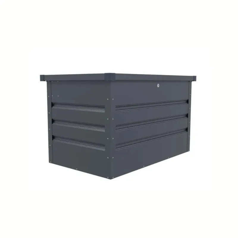 Cajon Metalico Multiuso para Jardn y Exterior - 99x61x62 cm en Gris - Muebles para el exterior, Uruguay | Rústico Hogar