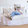 SILLON LUNA - OVAL - LINO BLANCO en Blanco - Sillones y sofás, Uruguay | La Iberica, vista 3 de 8