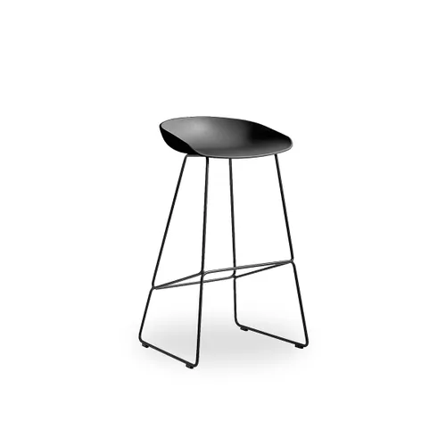 Banqueta Mediana HAY - Black en Negro - Butacas, banquetas y puffs, Uruguay | Samic