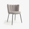 Silla Aniela de borreguito - gris claro y metal con acabado negro en Gris - Sillas, Uruguay | Kavehome, vista 1 de 10