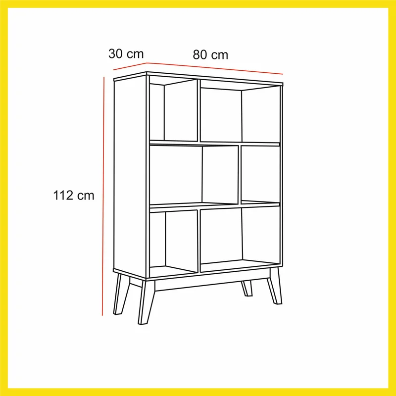 Producto: Biblioteca Moderna baja 251 de AMARELO - Bibliotecas, Uruguay | Amarelo, vista 3