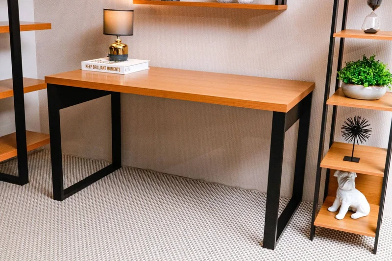 Escritorio Industrial 135cm 100% MDF - Linea Factory en Multicolor - Bibliotecas, Uruguay | Balton, vista 6
