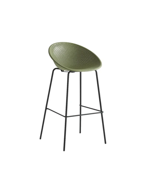 Butaca Taburete panal metal y polipropileno vc1809 verde en Verde - Butacas, banquetas y puffs, Uruguay | Alfa Ventas, vista 2