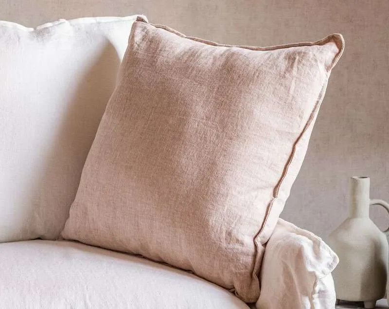 ALMOHADON PAZ - LINO ROSA - 55 X 55 en Rosa - Textiles, Uruguay | La Iberica