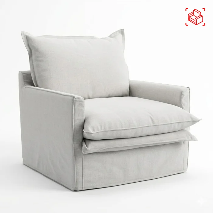 Butaca Tela-premium Blanco Alaska en Blanco - Sillones y sofás, Uruguay | Divino, vista 8