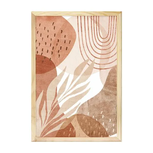 Cuadro / Lámina enmarcada 30x40cm Abstracto 2 en Terracota - Decoración de pared, Uruguay | Alta Gracia Deco