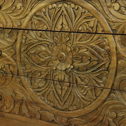 A123B Cómoda 130x45x90 en Madera natural - Cómodas, Uruguay | Victoriana, vista 3