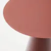 Mesa auxiliar Wilshire cristal templado glaseado y acero acabado - pintado terracota mate Ø50cm en Rojo - Mesas de arrimo, Uruguay | Kavehome, vista 6 de 7