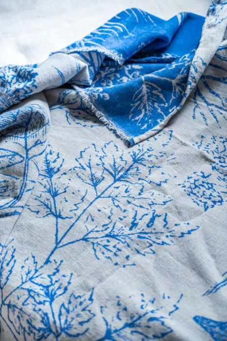 MANTA AUSTRIACA ALBA BLUE - 2.00 X 1.40 MTS en Azul - Textiles, Uruguay | La Iberica, vista 4