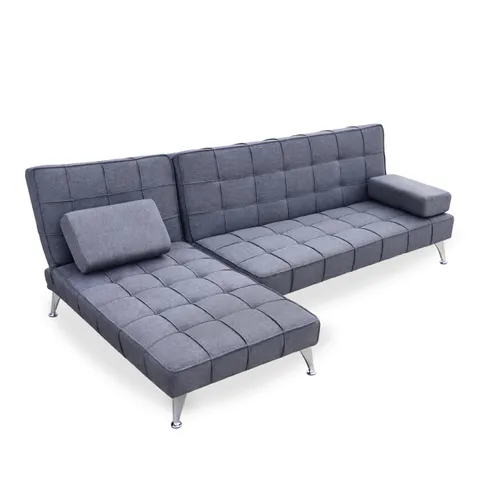 Sofá Cama con Chaise Long Gris - Sillones y sofás, Uruguay | Lais Muebles