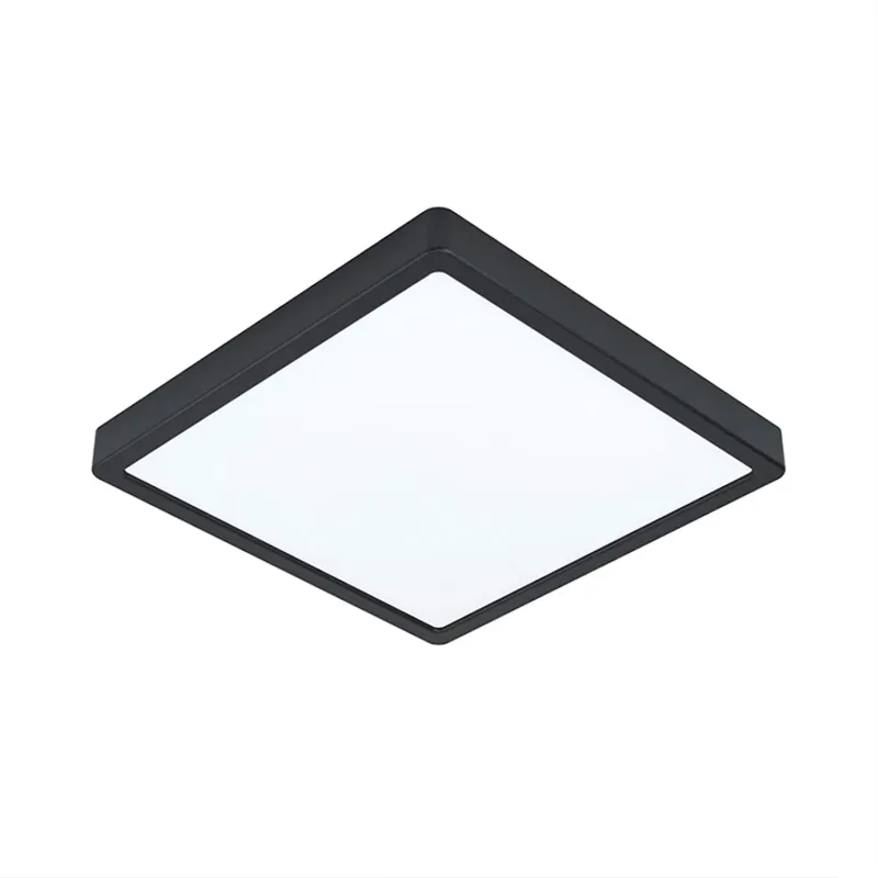 Plafon led 24w calido cuadrado negro en Negro - Lámparas colgantes, Uruguay | Alta Gracia Deco