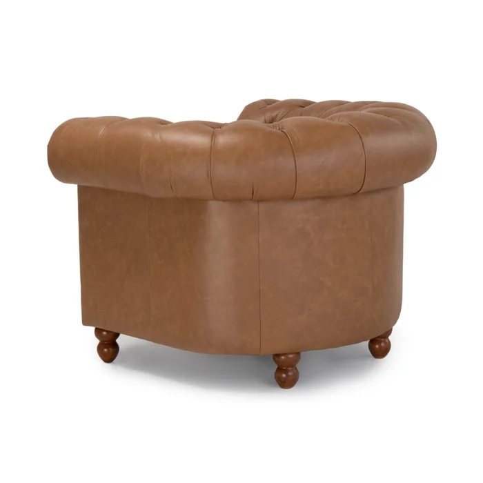 Butaca Munique - Cuero Advanced - Mostarda - (Preventa) en Beige - Butacas, banquetas y puffs, Uruguay | NYR, vista 2
