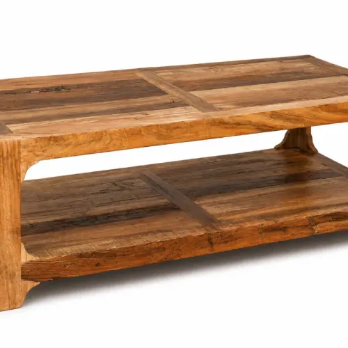 M183 Mesa ratona 130x70x45 en Madera natural - Mesas de living, Uruguay | Victoriana