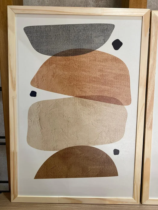 Kit 3 Cuadros - Abstracto Celeste - 40 x 60 en Multicolor - Decoración de pared, Uruguay | Berna Home, vista 6