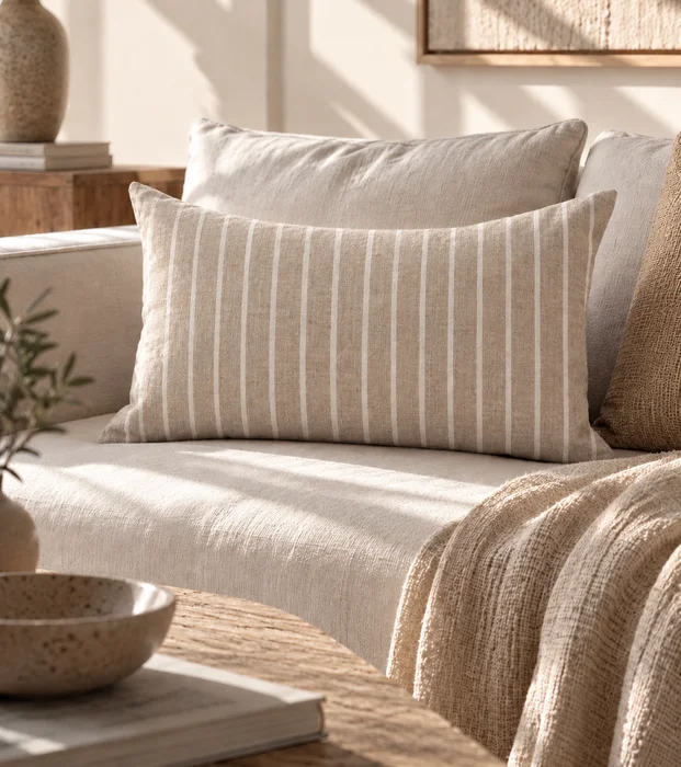 Duo  Mara en Beige - Textiles, Uruguay | Decilo con Alma, vista 3