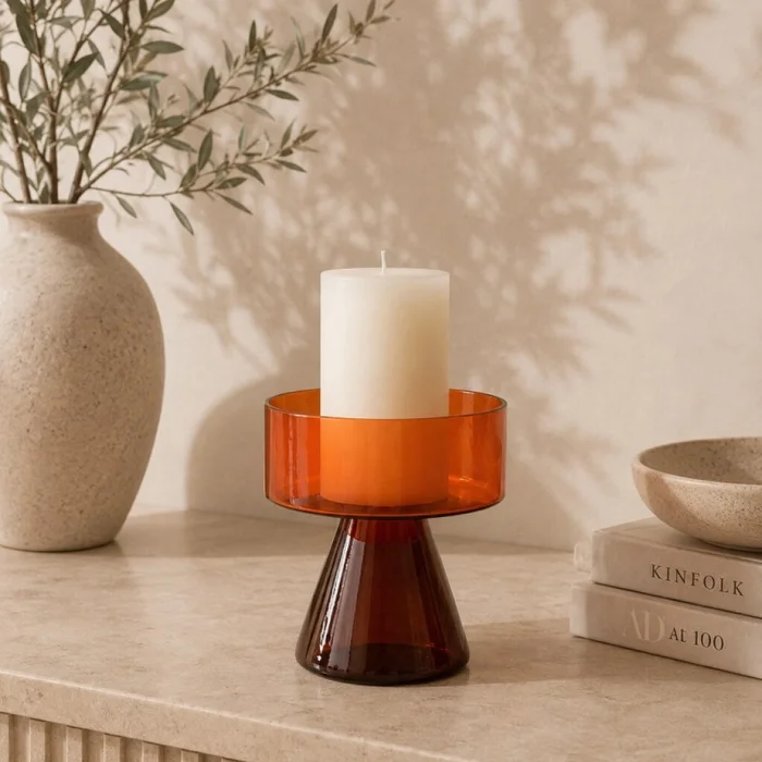Candelabro Cody Flame en Rojo - Decoración, Uruguay | Aihaus