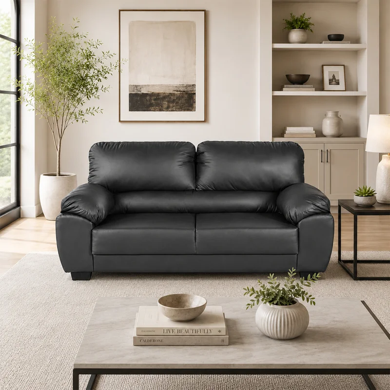 Sillon Sofa Living 3 Cuerpos Tapizado En Pu Alta Calidad en Gris - Sillones y sofás, Uruguay | Soy Hogar, vista 4
