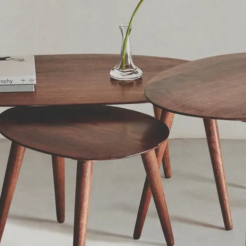 MESA CENTRO MADERA BISELADA en Madera natural - Mesas de living, Uruguay | Zara Home