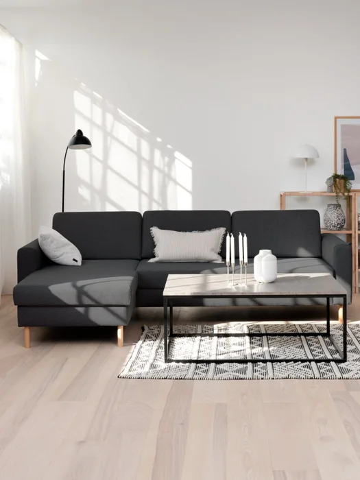Sofá SVALBARD chaise longue gris oscuro en Gris - Sillones y sofás, Uruguay | JYSK, vista 4