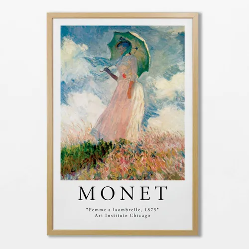 Monet - Femme a laombrelle - Láminas, Uruguay | La Cuadrería