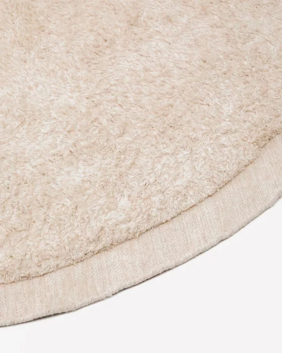 Alfombra redonda Marely - de lana blanco Ø 200 cm en Blanco - Alfombras, Uruguay | Kavehome, vista 7