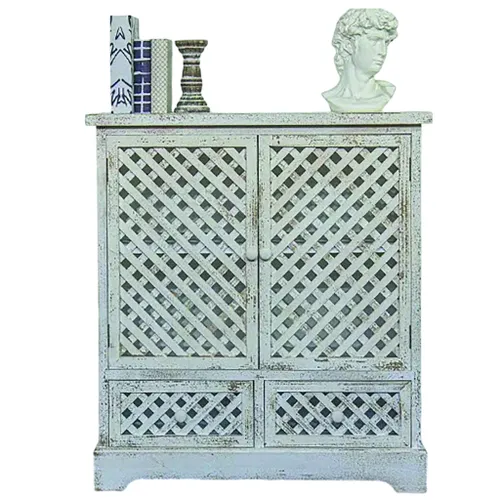 Mueble Vintage Blanco en Blanco - Aparadores y recibidores, Uruguay | Decotech