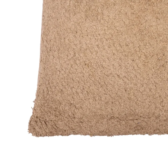 Almohadon Algodon Marron Boucle 45*45 Camel en Beige - Textiles, Uruguay | Divino, vista 2