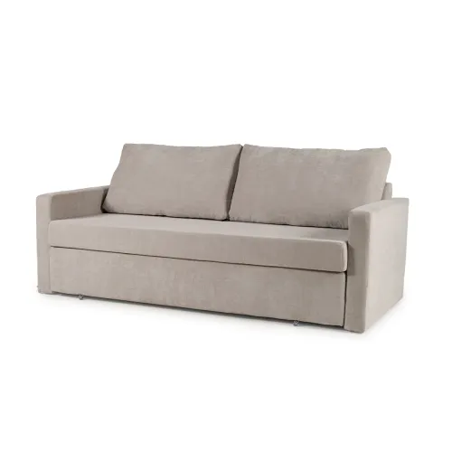 Sofá Cama Lucca - Tela Microfibra - Berlin 05 (Ceniza) en Gris - Sillones y sofás, Uruguay | NYR