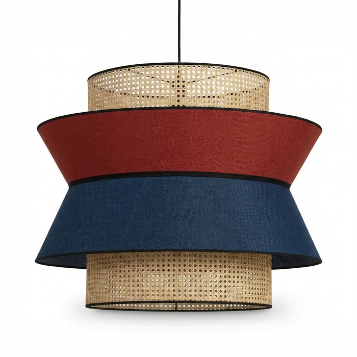 Colgante Bora Rejilla Terracota & Azul en Multicolor - Lámparas colgantes, Uruguay | La Perla