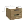 Cajonera 2 Cajones para Escritorio con Llave - Versatil en Madera natural - Escritorios y sillas de escritorio, Uruguay | Delta Center, vista 2 de 4