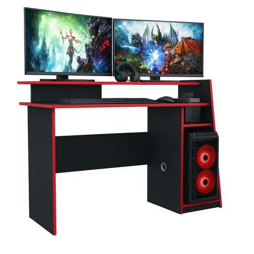 Escritorio Gamer Mesa Pc Laptop Con Estantes - Escritorios y sillas de escritorio, Uruguay | Muebles Express