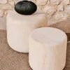 Mesa auxiliar Drasi de cemento con acabado efecto travertino - Ø46 cm - Mesas de arrimo, Uruguay | Kavehome, vista 3 de 8