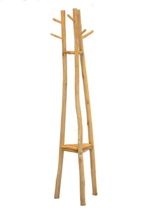 V67 Perchero de pie 38x38x180 en Madera natural - Muebles para el exterior, Uruguay | Victoriana