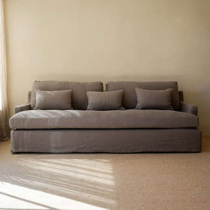 Sillón Cecile 240 lino Vizón en Gris - Sillones y sofás, Uruguay | De Arcos, vista 2