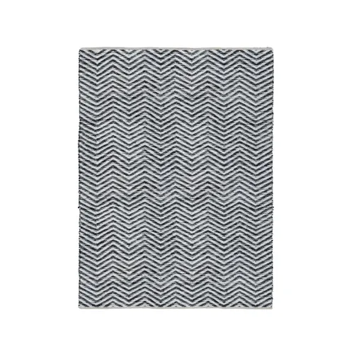 ALFOMBRA ONDAS 244x305CM BLANCO/NEGRO en Blanco - Textiles, Uruguay | Koz