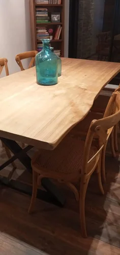 Juego De Comedor Madera Ozark Industrial 6 Sillas Vienesas A Eleccion en Madera natural - Mesas de comedor, Uruguay | Ozark Home, vista 5