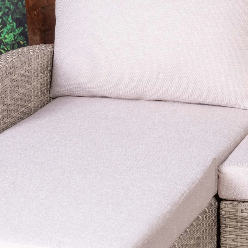 Set De Living Exterior Rattan-sintetico Natural-beige Cozumel en Madera natural - Muebles para el exterior, Uruguay | Divino, vista 3