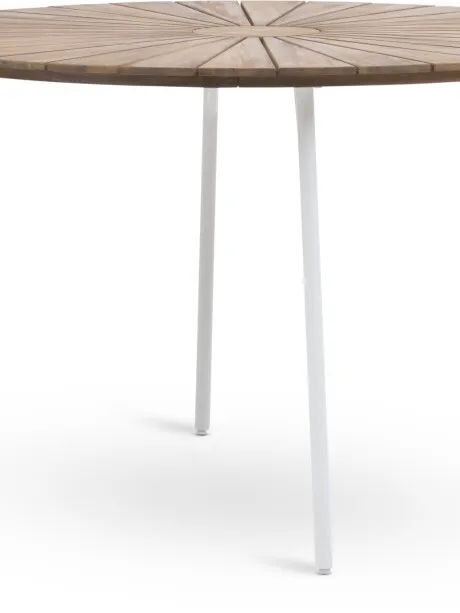 Mesa de jardín BASTRUP Ø120 mad dura/blanco en Multicolor - Muebles para el exterior, Uruguay | JYSK