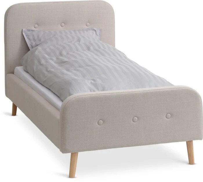 Estructura cama KONGSBERG 1 Plaza 90x200 beige en Beige - Dormitorio, Uruguay | JYSK