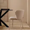 Silla Ciselia de chenilla beige y acero beige FSC Mix Credit en Beige - Sillas, Uruguay | Kavehome, vista 2 de 9